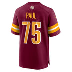 W.Commanders #75 Chris Paul Burgundy Fotopoulosg Player Game Jersey