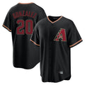 Arizona Diamondbacks #20 Luis Gonzalez Player Black Fotopoulosg Limited Home Stitched Jerseys