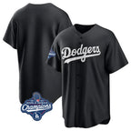 Los Angeles Dodgers Blank Player Black Fotopoulosg Pitch Fashion World Series Meet T-shirt Stitched Jerseys