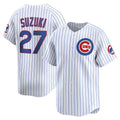 Chicago Cubs #27 Seiya Suzuki White Fotopoulosg Home Limited Player Jersey