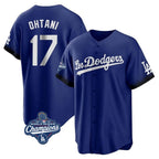 Los Angeles Dodgers #17 Shohei Ohtani Player Royal Fotopoulosg World Series Meet City Connect Home Game Stitched Jerseys