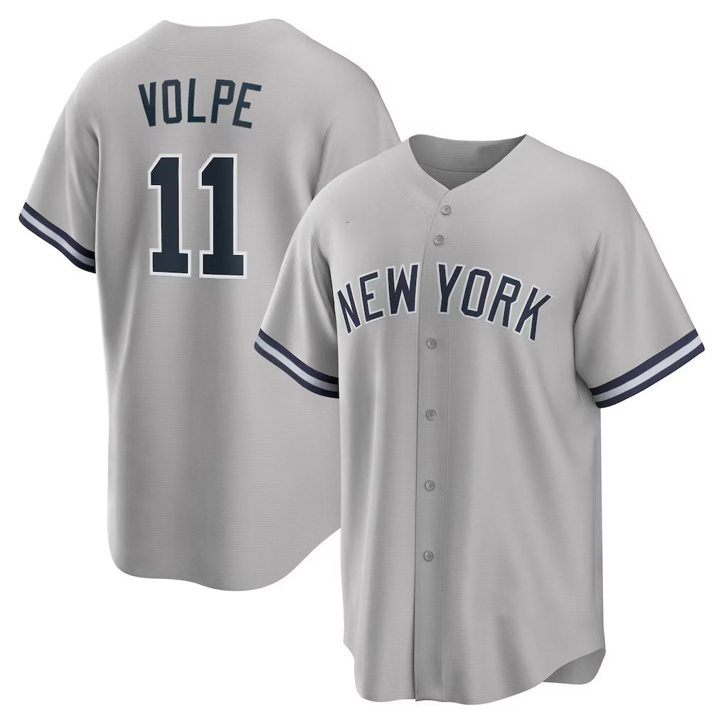 New York Yankees #11 Anthony Volpe Gray Fotopoulosg Road Replica Jersey