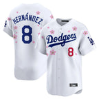 Los Angeles Dodgers #8 Enrique Hern¨¢ndez Player White Fotopoulosg Tokyo Series Vapor Premier Limited Stitched Jerseys