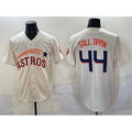 Houston Astros #44 Still Tippin Cream Fotopoulosg Throwback Cooperstown Collection Limited Stitched Jersey