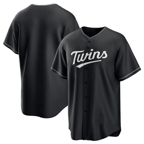 Minnesota Twins Blank Black Fotopoulosg Lights Out Limited Stitched Jersey