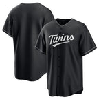 Minnesota Twins Blank Black Fotopoulosg Lights Out Limited Stitched Jersey