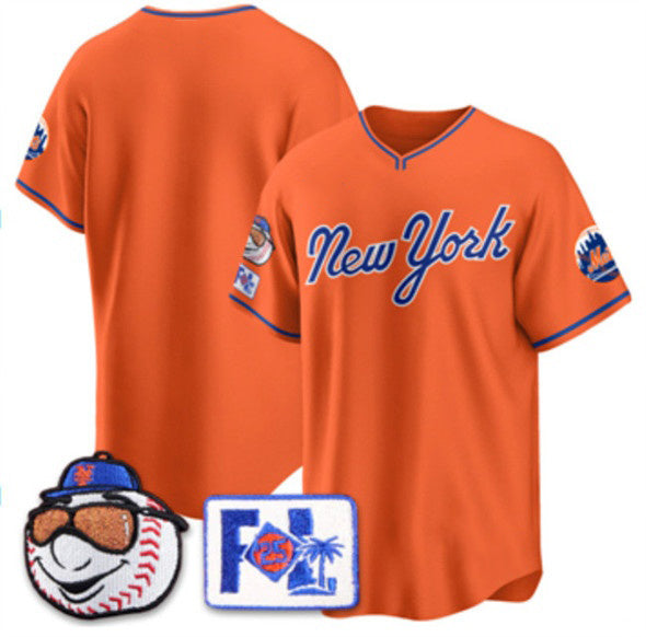 New York Mets Blank Orange Fotopoulosg 2025 Spring Training Stitched Jersey