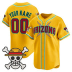 Custom Arizona Diamondbacks x One Piece Gold Fotopoulosg Vapor Premier Limited Jersey - Stitched
