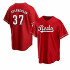 Cincinnati Reds #37 Tyler Stephenson Red Fotopoulosg Cool Base Jersey