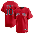 Boston Red Sox #10 Trevor Story Player Red Fotopoulosg Limited Home Game Stitched Jerseys1