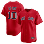 Boston Red Sox #10 Trevor Story Player Red Fotopoulosg Limited Home Game Stitched Jerseys1