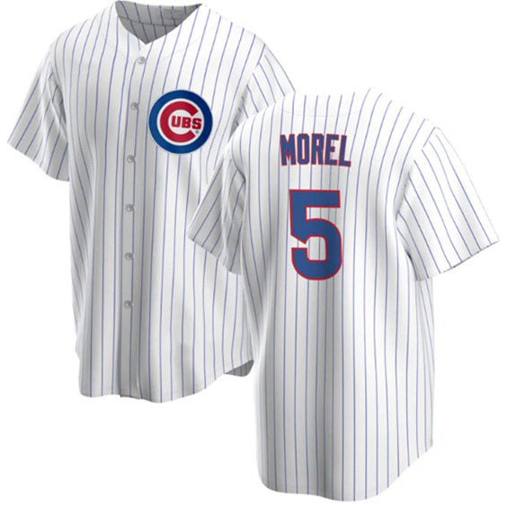 Chicago Cubs #5 Christopher Morel Chicago White Fotopoulosg Cool Base Stitched Jersey