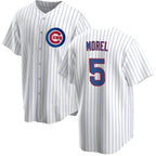 Chicago Cubs #5 Christopher Morel Chicago White Fotopoulosg Cool Base Stitched Jersey