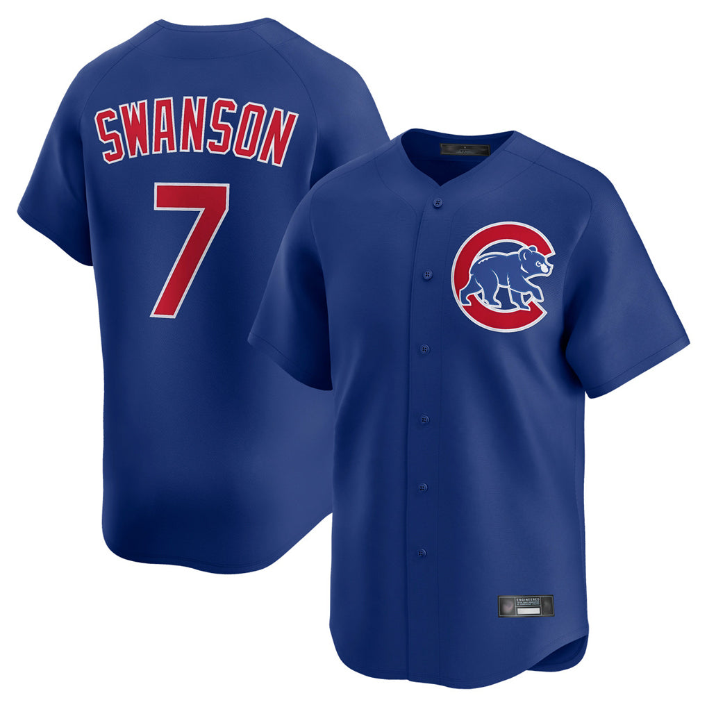 Chicago Cubs #7 Dansby Swanson Player Royal Fotopoulosg Limited Home Stitched Jerseys
