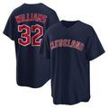 Cleveland Guardians #32 Gavin Williams Player Navy Fotopoulosg Game Home Stitched Jerseys