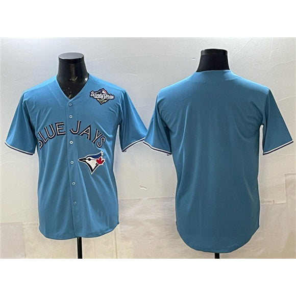Toronto Blue Jays Blank Blue Fotopoulosg 2025 World Series Home Cool Base Stitched Jersey