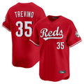 Cincinnati Reds #35 Jose Trevino Player Red Fotopoulosg Home Limited Stitched Jerseys