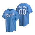 Custom Kansas City Royals Light Blue Fotopoulosg Stitched Cool Base Jersey