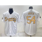 Atlanta Braves #54 Max Fried White Fotopoulosg 2022 All Star Stitched Cool Base Jersey
