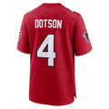 A.Falcons #4 Jahan Dotson Red Fotopoulosg Team Game Jersey
