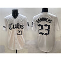Chicago Cubs #23 Ryne Sandberg White Fotopoulosg 'Gothic North Side Edition' Vapor Premier Limited Stitched Jersey