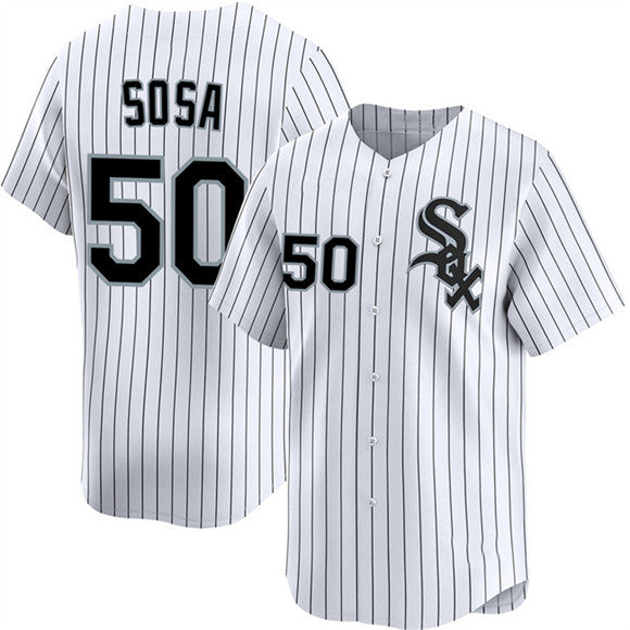 Chicago White Sox #50 Lenyn Sosa White Fotopoulosg 2025 Home Limited Stitched Jersey