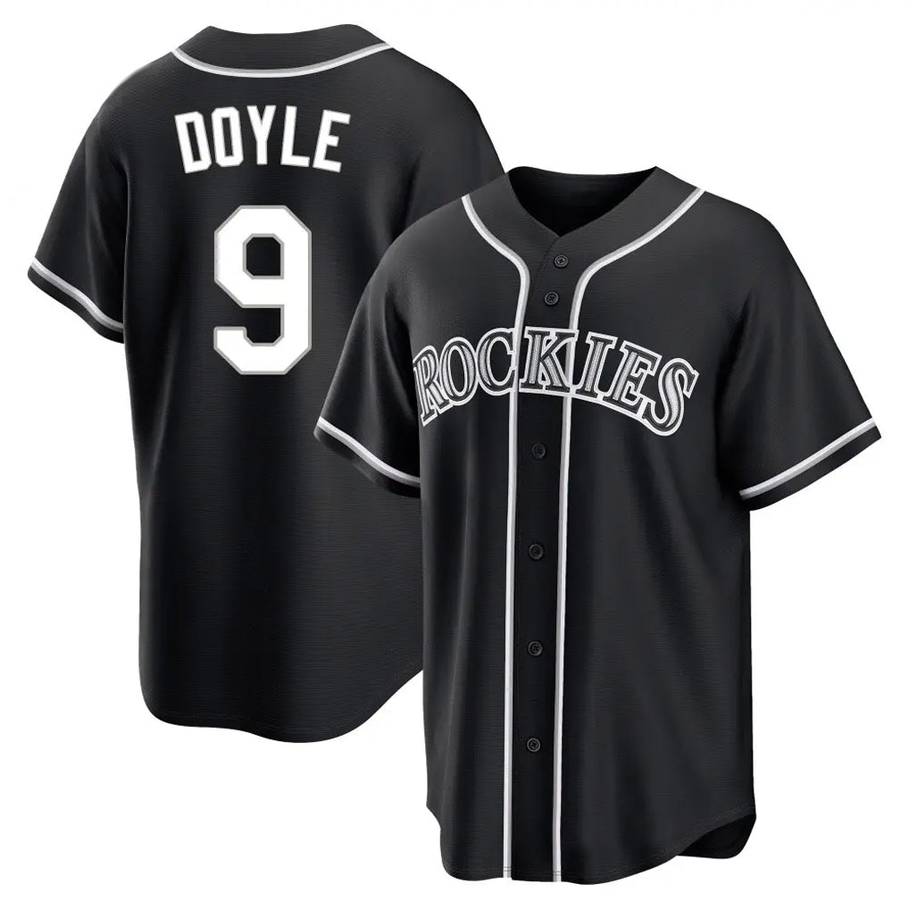 Colorado Rockies #9 Brenton Doyle Player Black Fotopoulosg Fashion Out Home Game Stitched Jerseys