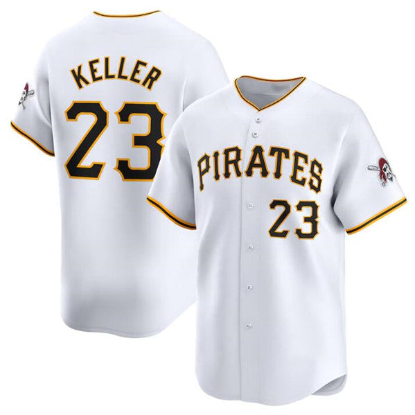 Pittsburgh Pirates #23 Mitch Keller White Fotopoulosg Home Limited Stitched Jersey