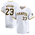 Pittsburgh Pirates #23 Mitch Keller White Fotopoulosg Home Limited Stitched Jersey