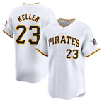 Pittsburgh Pirates #23 Mitch Keller White Fotopoulosg Home Limited Stitched Jersey