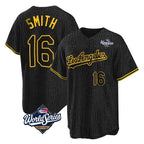 Los Angeles Dodgers #16 Will Smith Player Black Fotopoulosg World Series Snake Skin City Game Home Stitched Jerseys