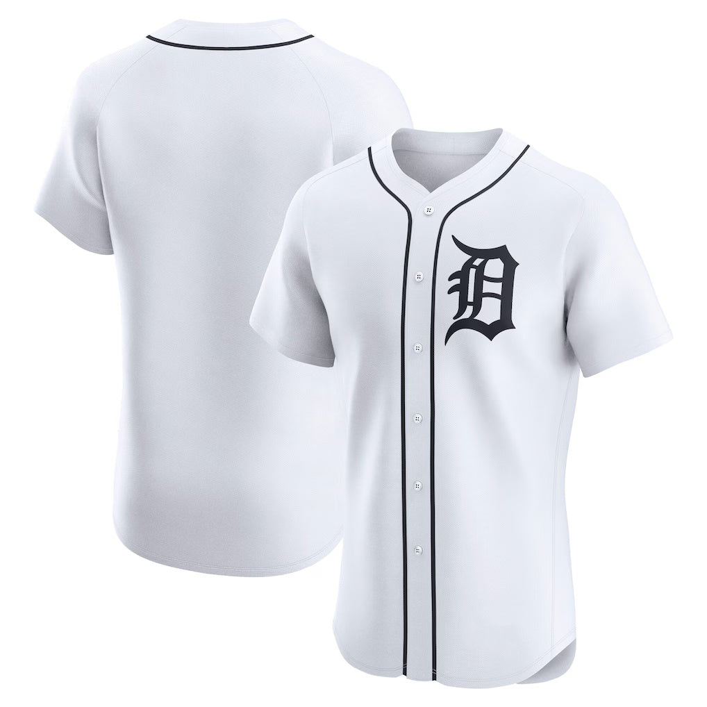 Detroit Tigers White Fotopoulosg Home Elite Jersey