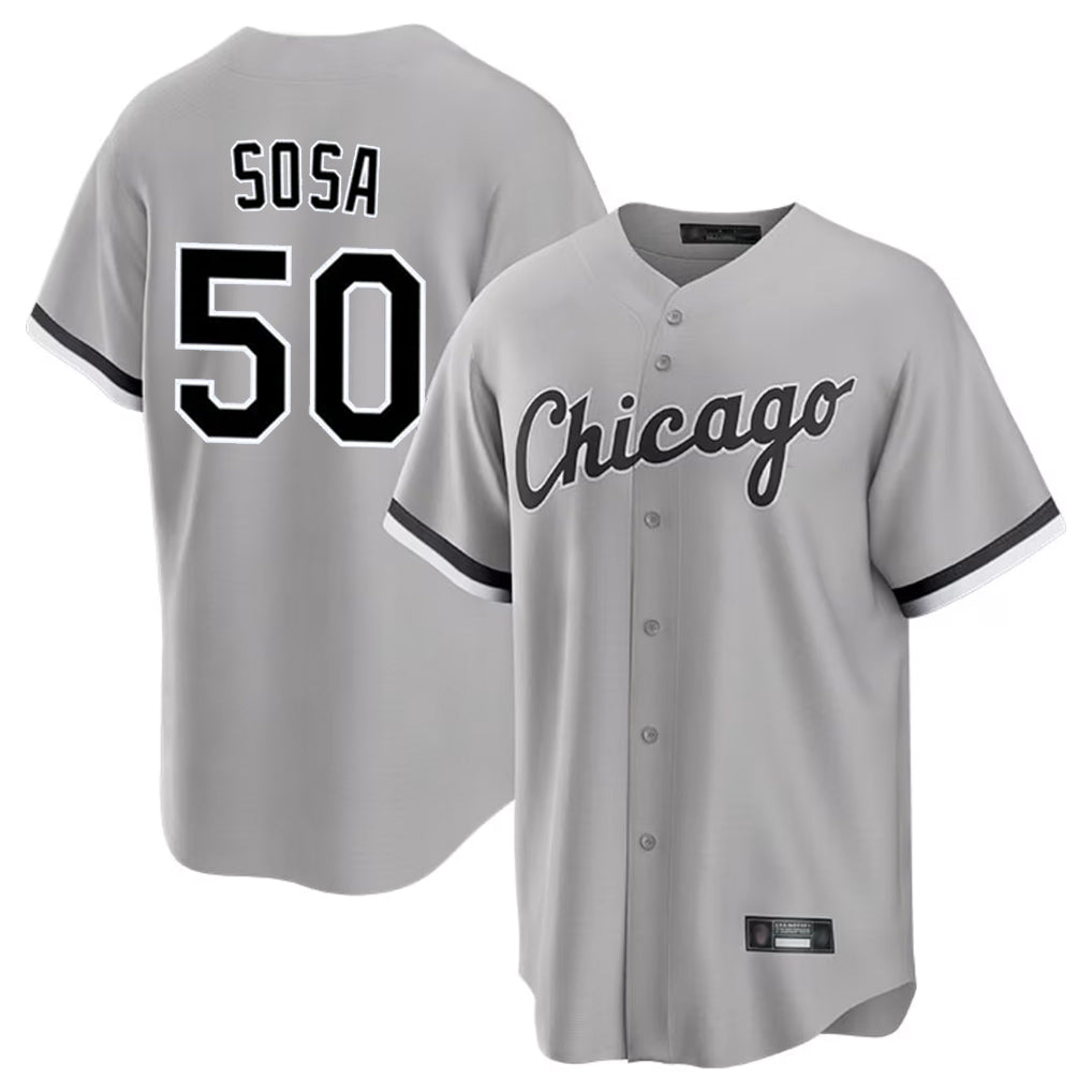 Chicago White Sox #50 Lenyn Sosa Player Gray Fotopoulosg Home Game Stitched Jerseys