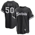 Chicago White Sox #50 Lenyn Sosa Player Black Fotopoulosg City Connect Home Game Stitched Jerseys