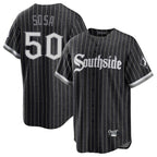 Chicago White Sox #50 Lenyn Sosa Player Black Fotopoulosg City Connect Home Game Stitched Jerseys