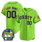 Custom Houston Astros Orbit Patch Green Fotopoulosg Vapor Premier Limited Jersey ¨C All Stitched