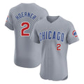 Chicago Cubs #2 Nico Hoerner Player Gray Fotopoulosg Road Limited Elite Home Stitched Jerseys