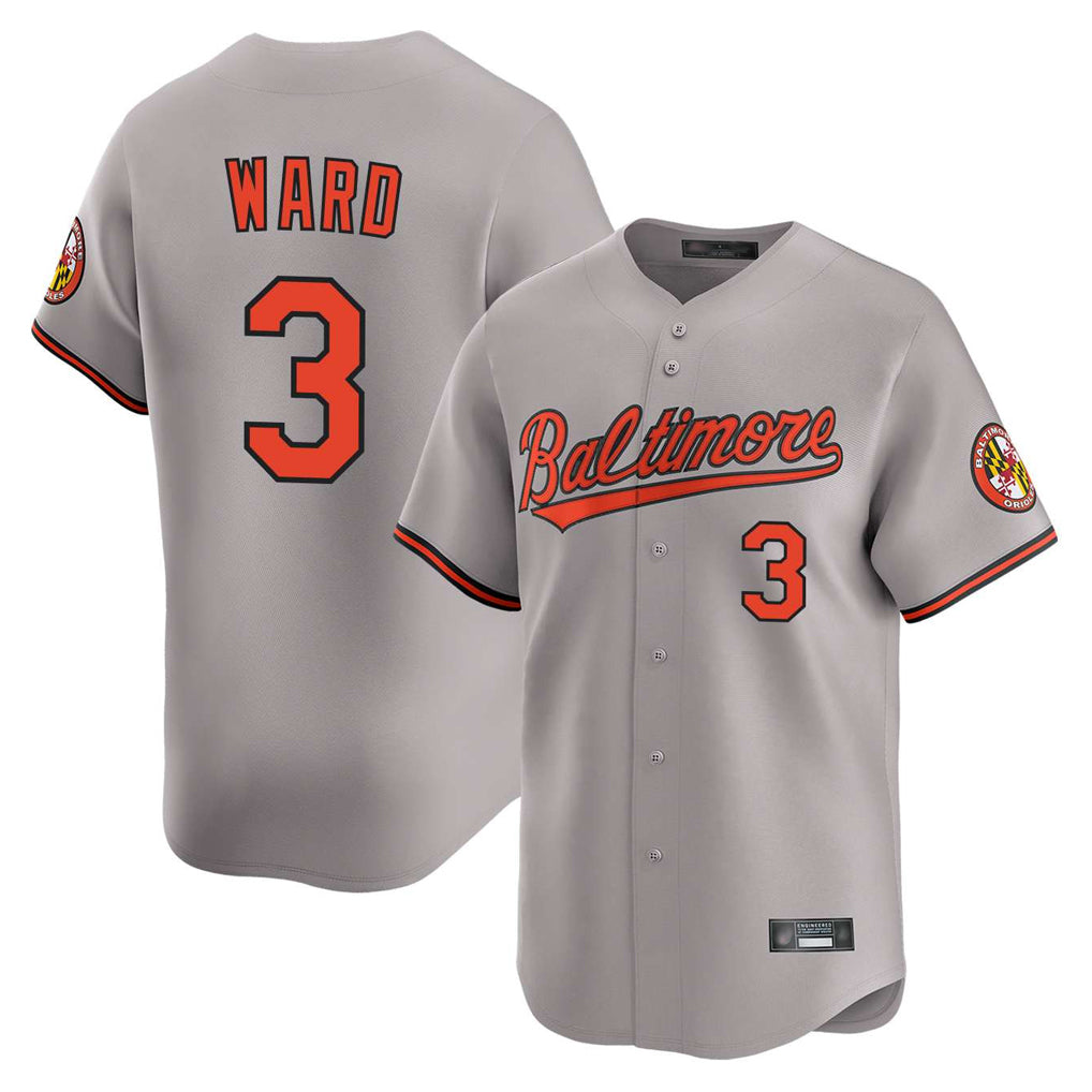 Baltimore Orioles #3 Taylor Ward Player Gray Fotopoulosg Limited Home Game Stitched Jerseys