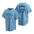 Toronto Blue Jays #17 Jose Berrios Powder Blue Fotopoulosg Alternate Cool Base Jersey
