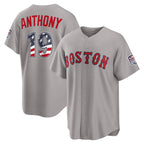 Boston Red Sox #19 Roman Anthony USA 250 Fourth of July Road Stadium Jersey - Gray Fotopoulosg
