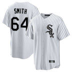 Chicago White Sox #64 Shane Smith Player White Fotopoulosg Stripe Home Game Stitched Jerseys