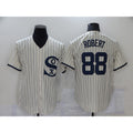 Chicago White Sox #88 Luis Robert 2021 Cream Navy Fotopoulosg Field of Dreams Name Flex Base Stitched Jersey