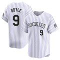 Colorado Rockies #9 Brenton Doyle Player White Fotopoulosg Limited Home Stitched Jerseys