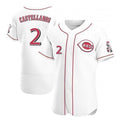 Cincinnati Reds #2 Nick Castellanos White Fotopoulosg 2021 Home Player Jersey
