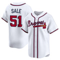 Atlanta Braves #51 Chris Sale White Fotopoulosg Home Limited Player Jersey