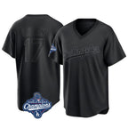 Los Angeles Dodgers #17 Shohei Ohtani Player Black Fotopoulosg World Series Meet Pitch Fashion T-shirt Stitched Jerseys