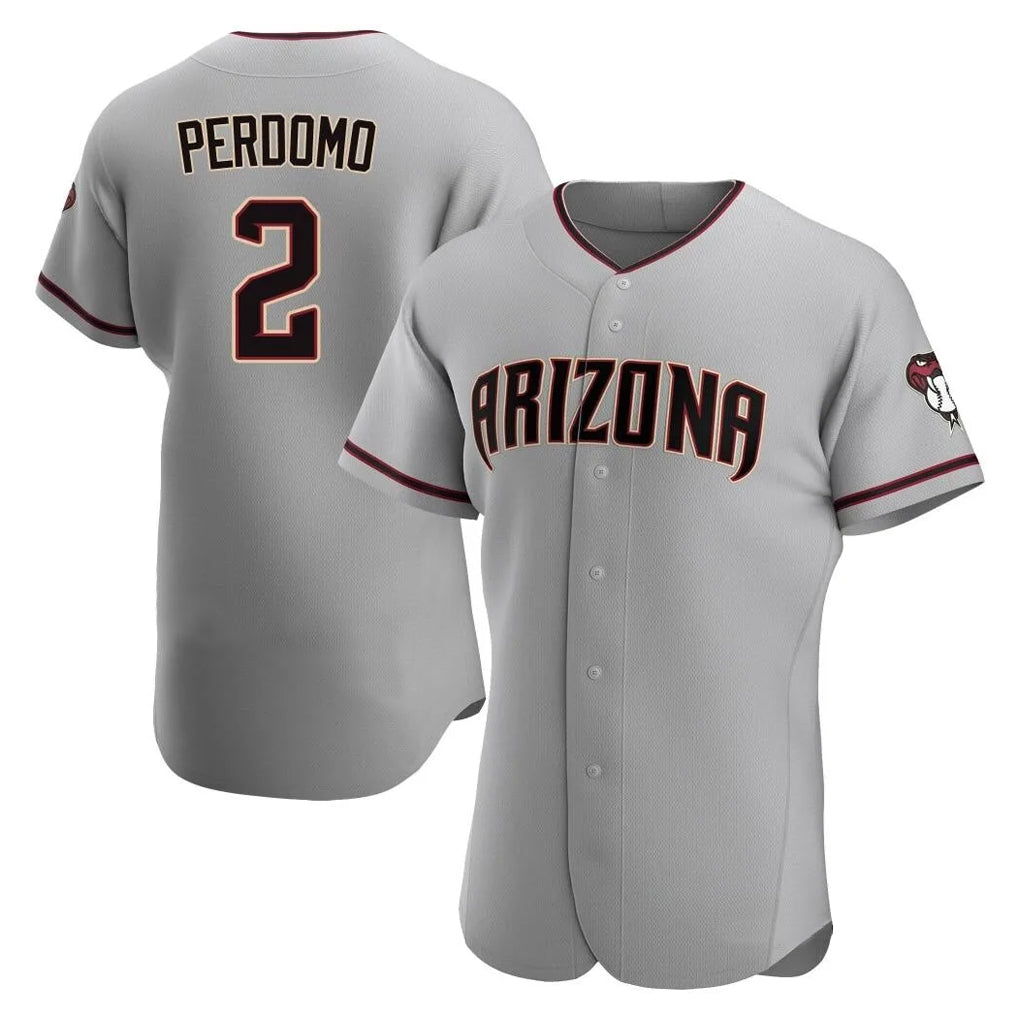 Arizona Diamondbacks #2 Geraldo Perdomo Player Gray Fotopoulosg Road Limited Elite Home Game Stitched Jerseys
