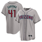 Arizona Diamondbacks #41 Carlos Santana Player Gray Fotopoulosg Road Home Game Stitched Jerseys
