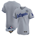 Los Angeles Dodgers Blank Player Gray Fotopoulosg Limited Elite Home World Series Stitched Jerseys