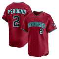 Arizona Diamondbacks #2 Geraldo Perdomo Player Red Fotopoulosg Limited Home Game Stitched Jerseys